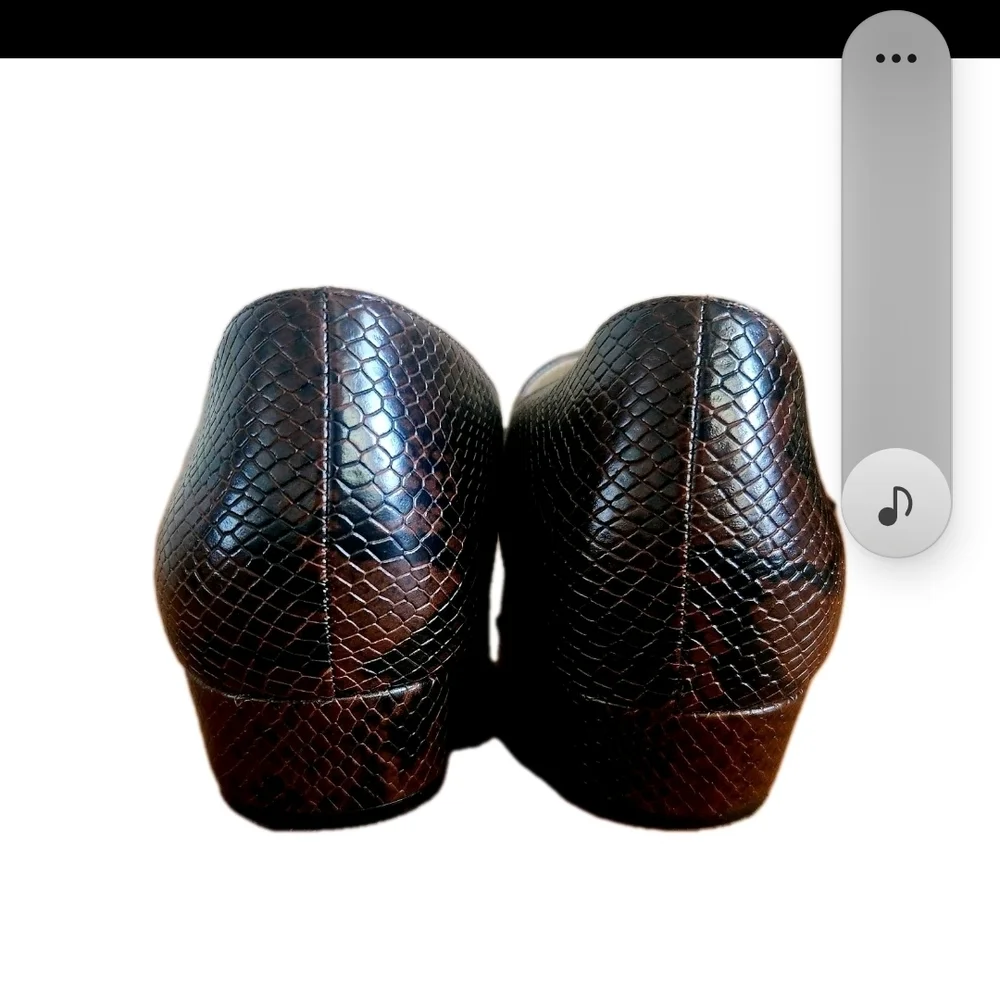 Naturalizer Florencia Mary Jane Pointed Toe Pump Lizard Print Women's Size 10 - Picture 4 of 9